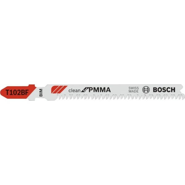 Bosch Stichsägeblatt Kunststoff T102BF 5er Pack