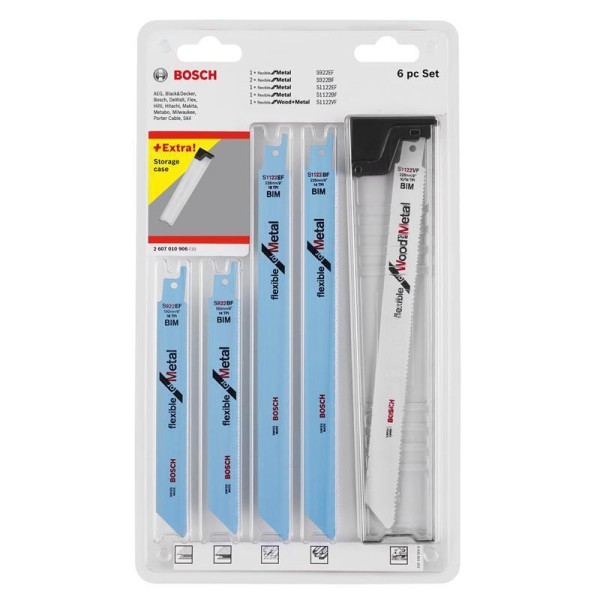 Bosch Säbelsägeblatt-Set 6 tlg. 2607010906