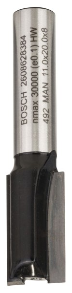 Bosch Nutfräser, 8 mm, D1 11 mm, L 19,6 mm, G 51 mm