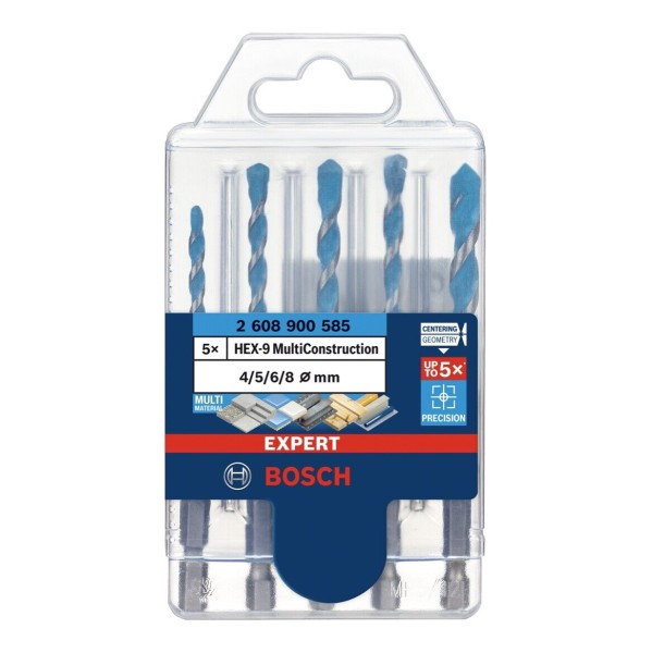 Bosch MultiConstruction Bohrersatz 4-8mm 5 tlg. HEX-9