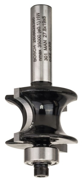 Bosch Halbstabfräser, 8 mm, R1 6 mm, L 18,6 mm, G 63 mm