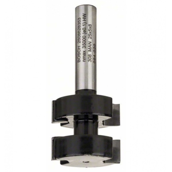 Bosch Federfräser, 8 mm, D1 25 mm, L 5 mm, G 58 mm