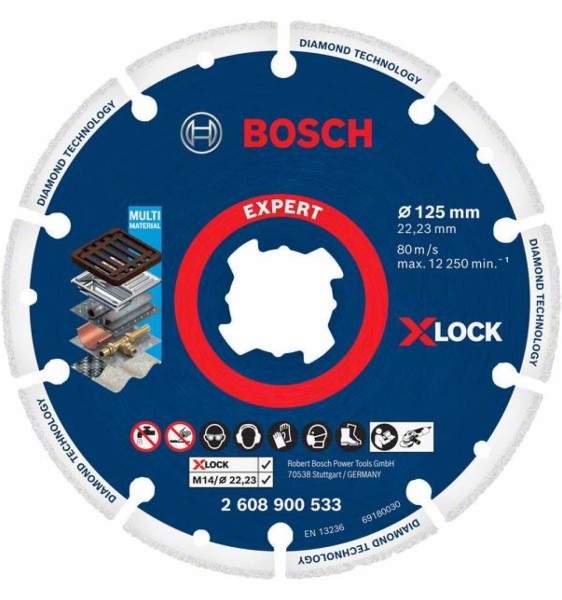 Bosch Diamant Trennscheibe Expert Diamond Metal Wheel Xlock 125x22,23mm
