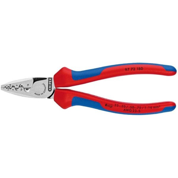 Knipex Crimpzange 180mm für Aderendhülsen 9772180