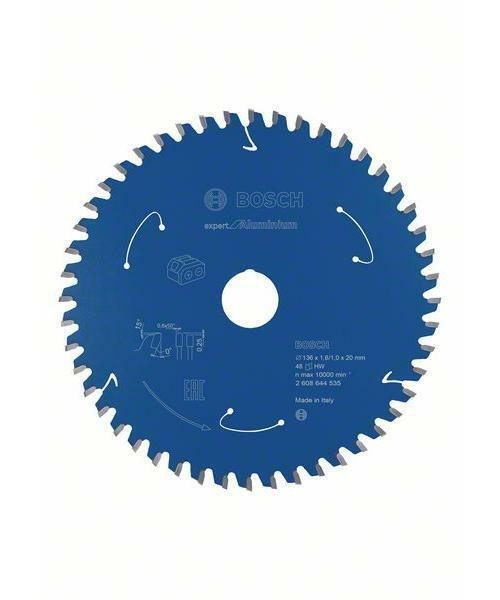 Bosch Kreissägeblatt Expert for Aluminium 136x20/15,875mm Z48
