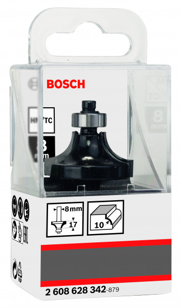 Bosch Abrundfräser mit Kugellager 8x32,7x57