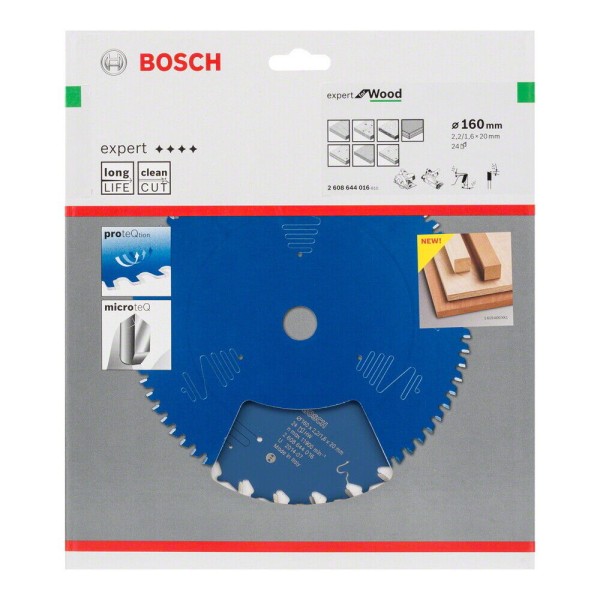 Bosch Kreissägeblatt Expert Wood 160x20mm Z24