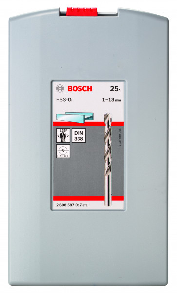 Bosch Metallbohrersatz 1-13mm HSS-G 25 tlg