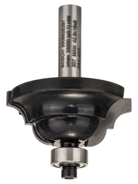Bosch Profilfräser D, 8 mm, R1 6,3 mm, B 15,1 mm, L 17,7 mm, G 60 mm