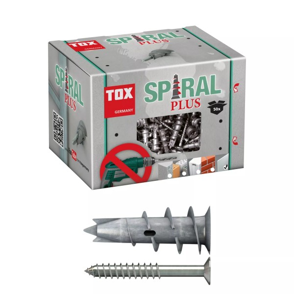 TOX Gipskartondübel + Schraube Spiral Plus 50 Stk.