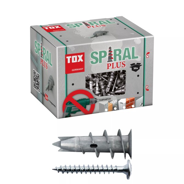 TOX Gipskartondübel + Schraube Spiral Plus 50 Stk.