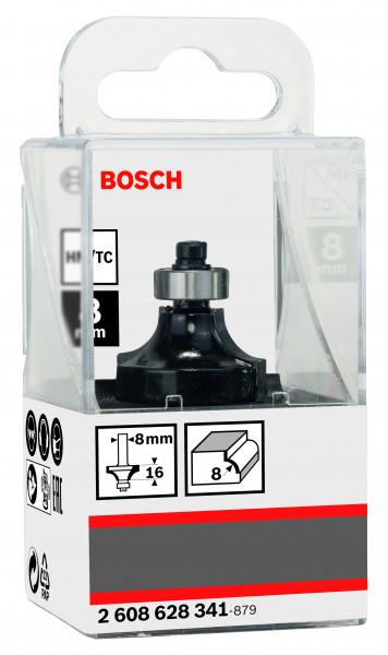 Bosch Abrundfräser mit Kugellager 8x28,7x53