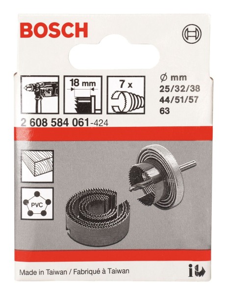 Bosch Sägekranz 7 tlg. 25-63 mm