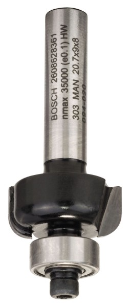 Bosch Profilfräser E, 8 mm, R1 4 mm, D 20,7 mm, L 8,7 mm, G 53 mm