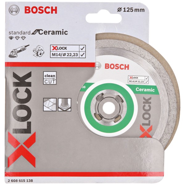 Bosch Diamant Trennscheibe Standart For Ceramic 125mm XLock